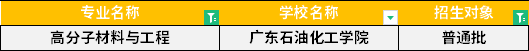 2022年廣東專升本高分子材料與工程專業(yè)招生學(xué)校