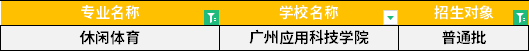 2022年廣東專升本休閑體育專業(yè)招生學(xué)校