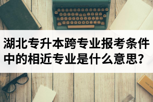 湖北省普通專升本跨專業(yè)報考條件中的“相近專業(yè)”是什么意思？