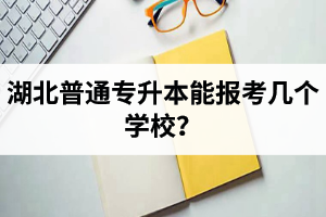 湖北普通專升本能報考幾個學校？