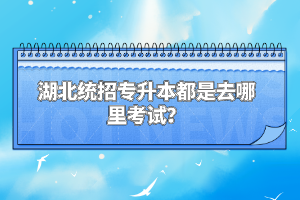 湖北統(tǒng)招專升本都是去哪里考試？