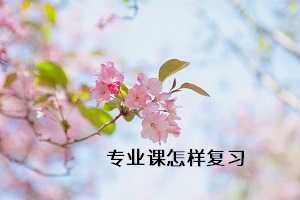 專業(yè)課怎樣復(fù)習(xí)
