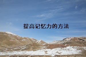 提高記憶力的方法
