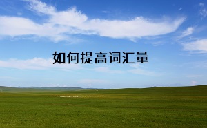 如何提高詞匯量