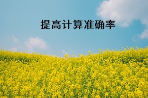 提高計(jì)算準(zhǔn)確率