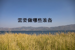 需要做哪些準(zhǔn)備